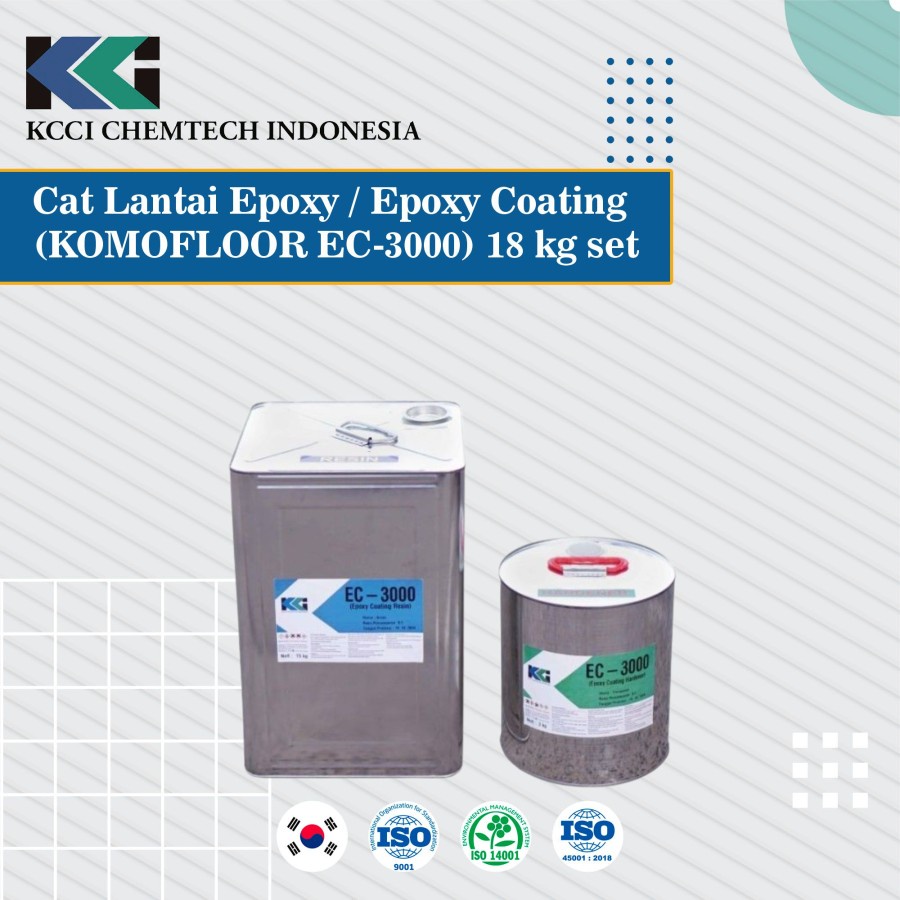 Cat Lantai Epoxy / Epoxy Coating (KOMOFLOOR EC-3000) 20 kg set