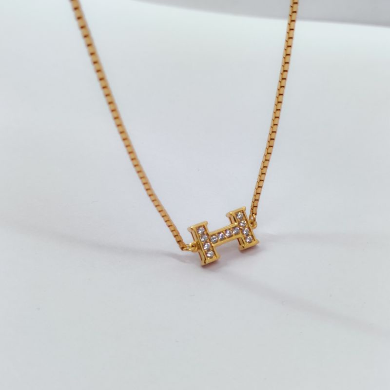 Kalung huruf H ASLI SILVER (925)