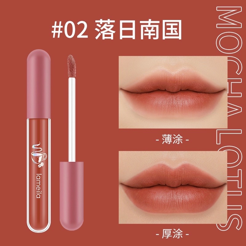 LENGKAP WARNA{COD TERMURAH MEDAN} LAMEILA Lip Glaze matte lipstick anti air lipstick velpet lip gloss