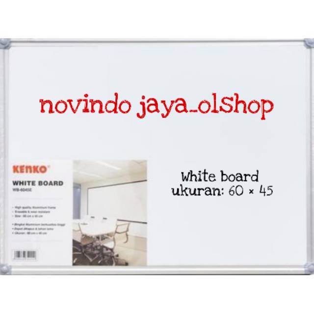 

PAPAN TULIS WHITE BOARD 60 × 45 CM