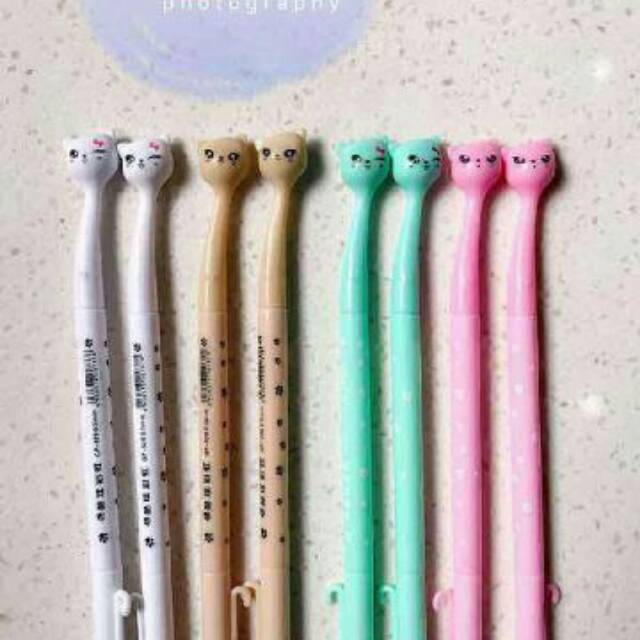 

Pulpen Gel Motif Cat Leher Panjang