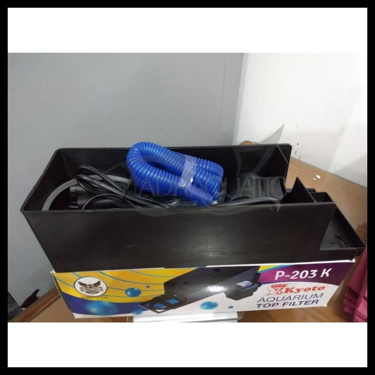 Kyoto P-203K Aquarium Top Filter Pompa Air Celup Filter Aquarium
