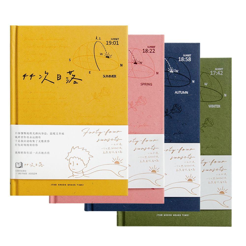 Mxbeauty Diary Notebook Pangeran Kecil Portabel Siswa Jadwal Kantor Kertas Putih Gading Sekolah Alat Tulis Pasokan Buku Sketsa DIY Scrapbook Handbook