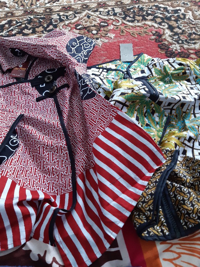 Atasan Batik Wanita Dolby Dolbi Dobby Doby Tenun Sutra Tulis Halus Katun Atbm Baron ,sarombit