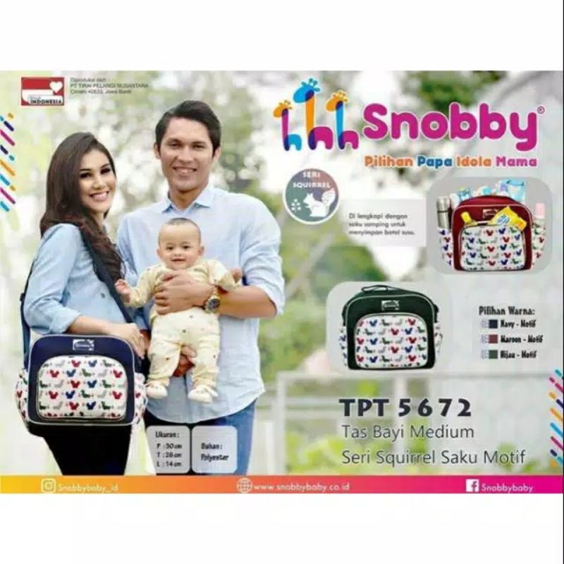 Snobby Tas Bayi Medium Saku Squirrel TPT 5672