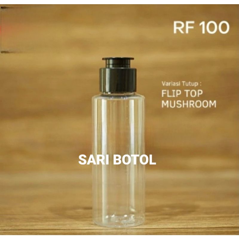 BOTOL RF 100ML FLIPTOP JAMUR HITAM