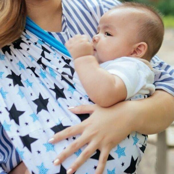  Gendongan Kaos Geos Bayi Motif Bolak Balik Ukuran S M L XL (BISA TUKAR SIZE)