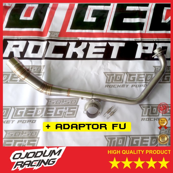 pipa leher leheran knalpot racing CB 150R NEW PLUS ADAPTOR FU