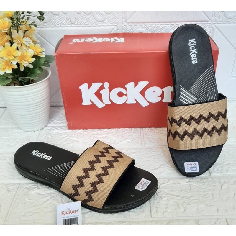 sendal kickers wanita rajut cantik sandal rajut motif cewek