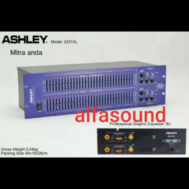 EQUALIZER ASHLEY 3231XL EQUALISER ASHLEY 3231 XL ORIGINAL GARANSI