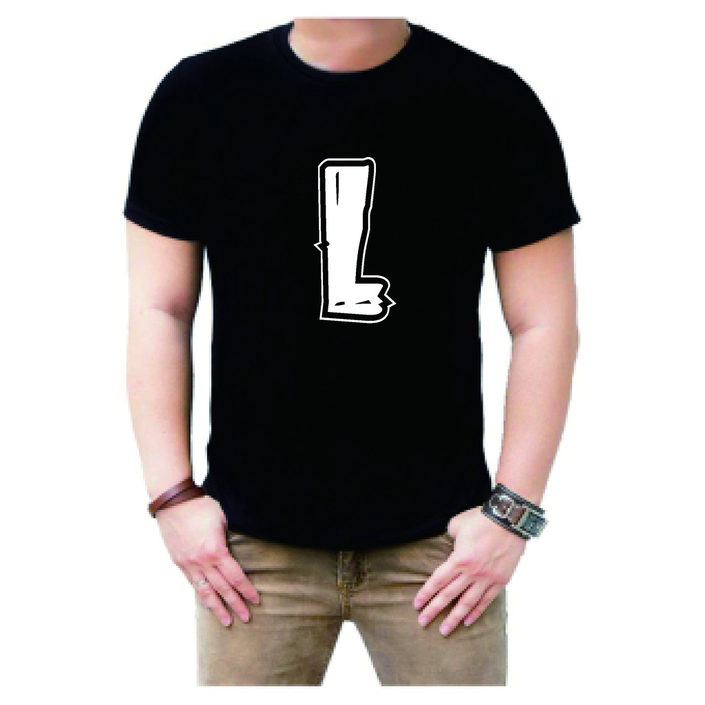 BAJU KAOS INISIAL L / KAOS COWOK / KAOS COWOK / KAOS KEREN