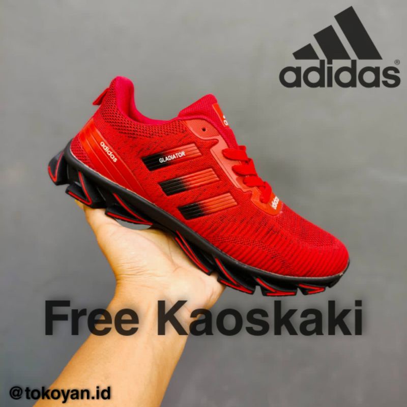 sepatu adidas springblade merah sneaker pria dan wanita sepatu running import