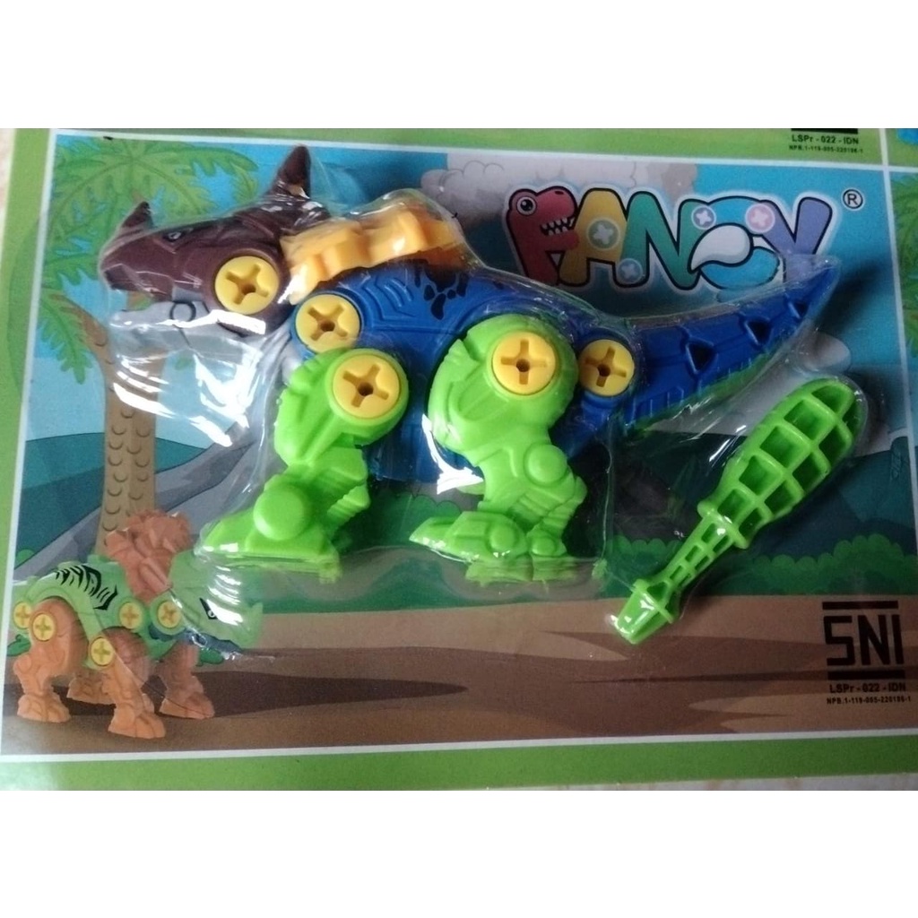 Mainan anak dinosaurus kecil 1pcs