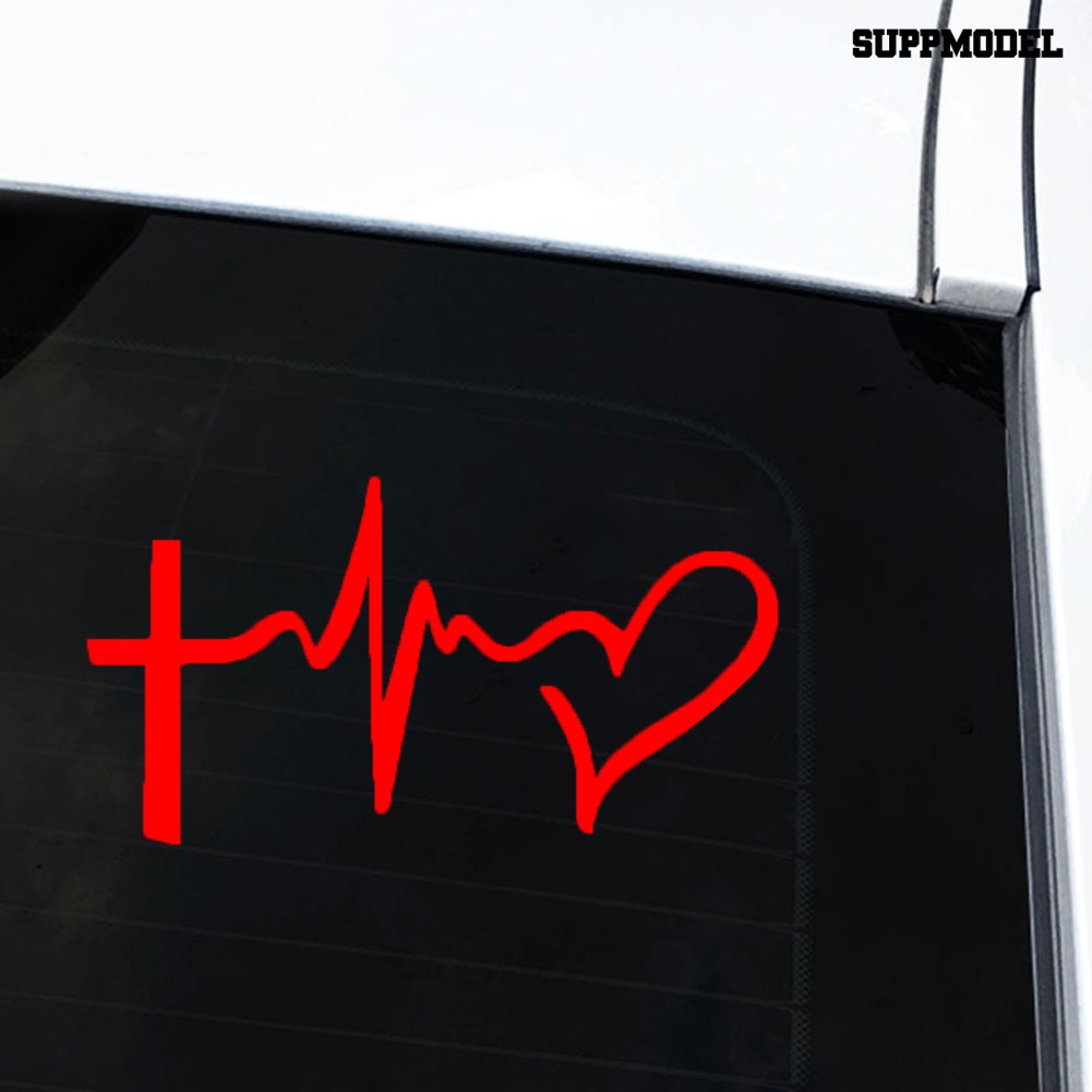 Stiker Decal Motif Tulisan Faith Hope + Gambar Hati Untuk Dekorasi Jendela / Bumper Mobil