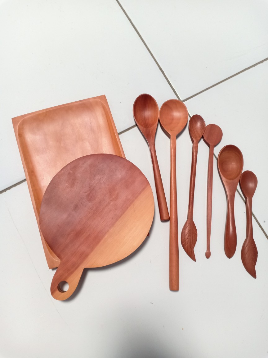 Piring Kayu Persegi Panjang