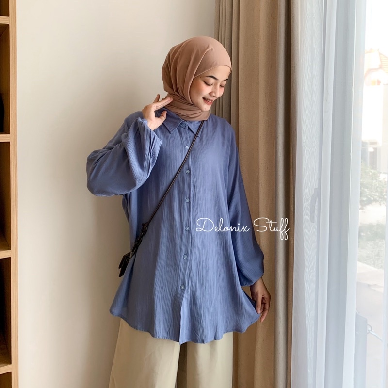 Franda oversize crinkle shirt