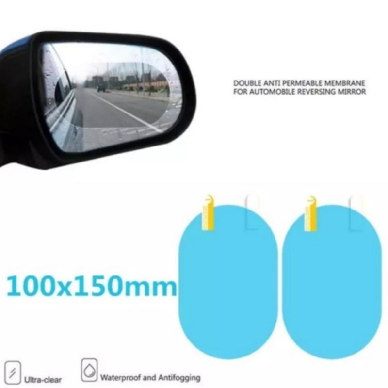 Anti Fog Spion Mobil Besar Stiker Antifog Mobil Stiker Anti Embun 2pcs