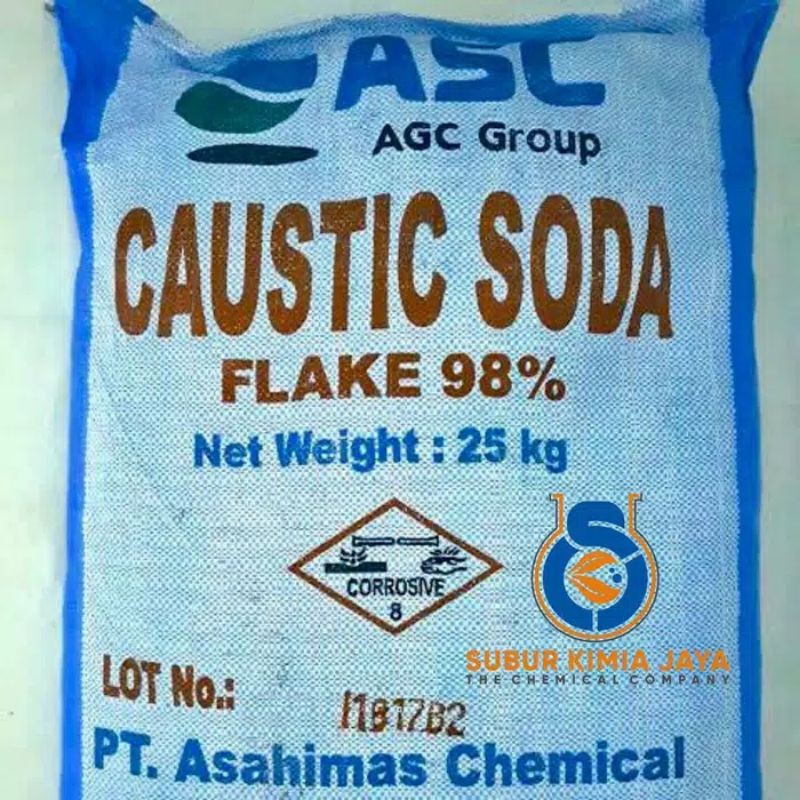 Caustik Soda 98% / Soda api Asahi 500 dan 1Kg