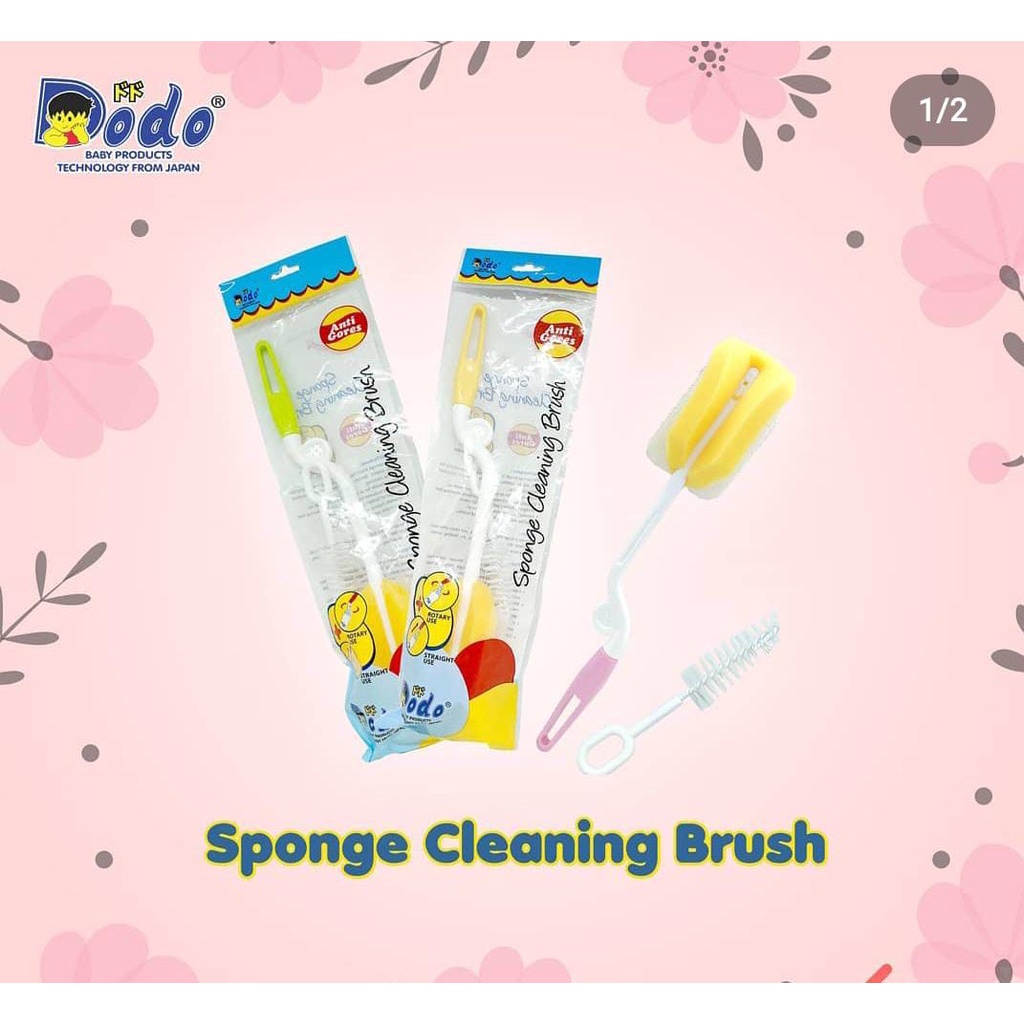 Dodo Sponge Cleaning Brush / Sikat Cuci Botol Busa