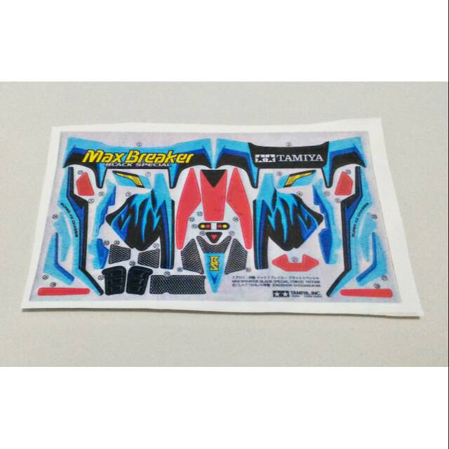 Stiker Tamiya Max Breaker Black Special - Vinil - Non Original