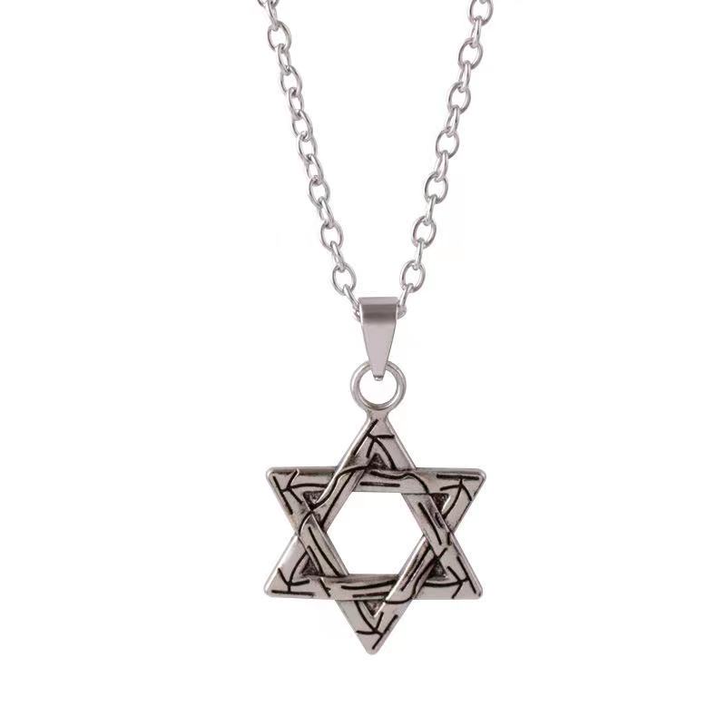 (Hello Girl)X35 Kalung Bintang Hexagram Import