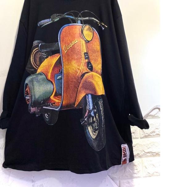 ❋ SS Atasan kaos Vespa wanita/kaos import premium atasan wanita Vespa/Kaos Vespa bahan adem ◊