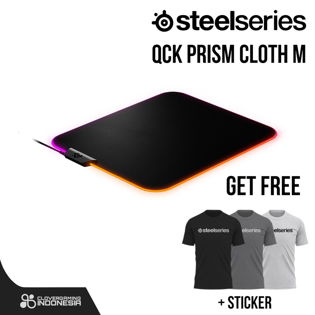 Steelseries QcK Prism Cloth Medium RGB Gaming Mousepad