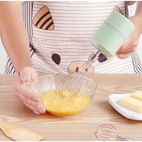 Electric Hand Mixer Wireless Blender Tangan Pengocok Telur ElektrikK