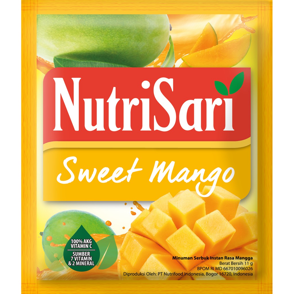 

NutriSari Sweet Mango 1 PACK (4 RENCENG)