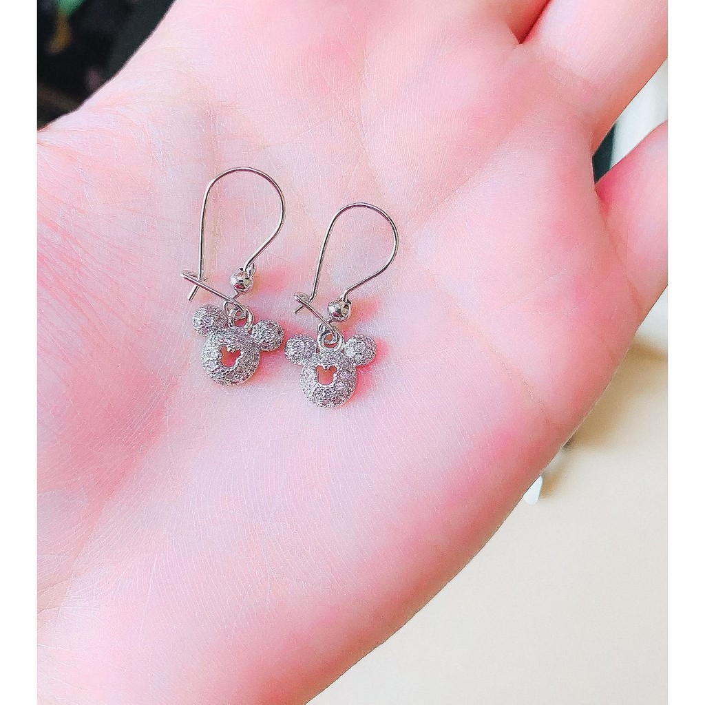 Anting Wanita Mickyy Zirconia Silver Xuping