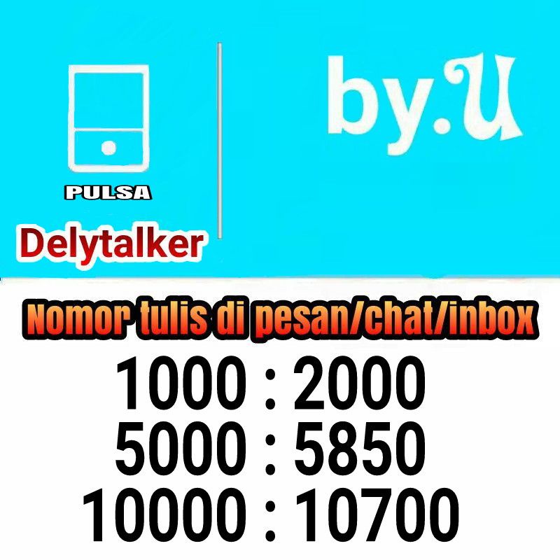 Pulsa BYU 1000,5000,10000