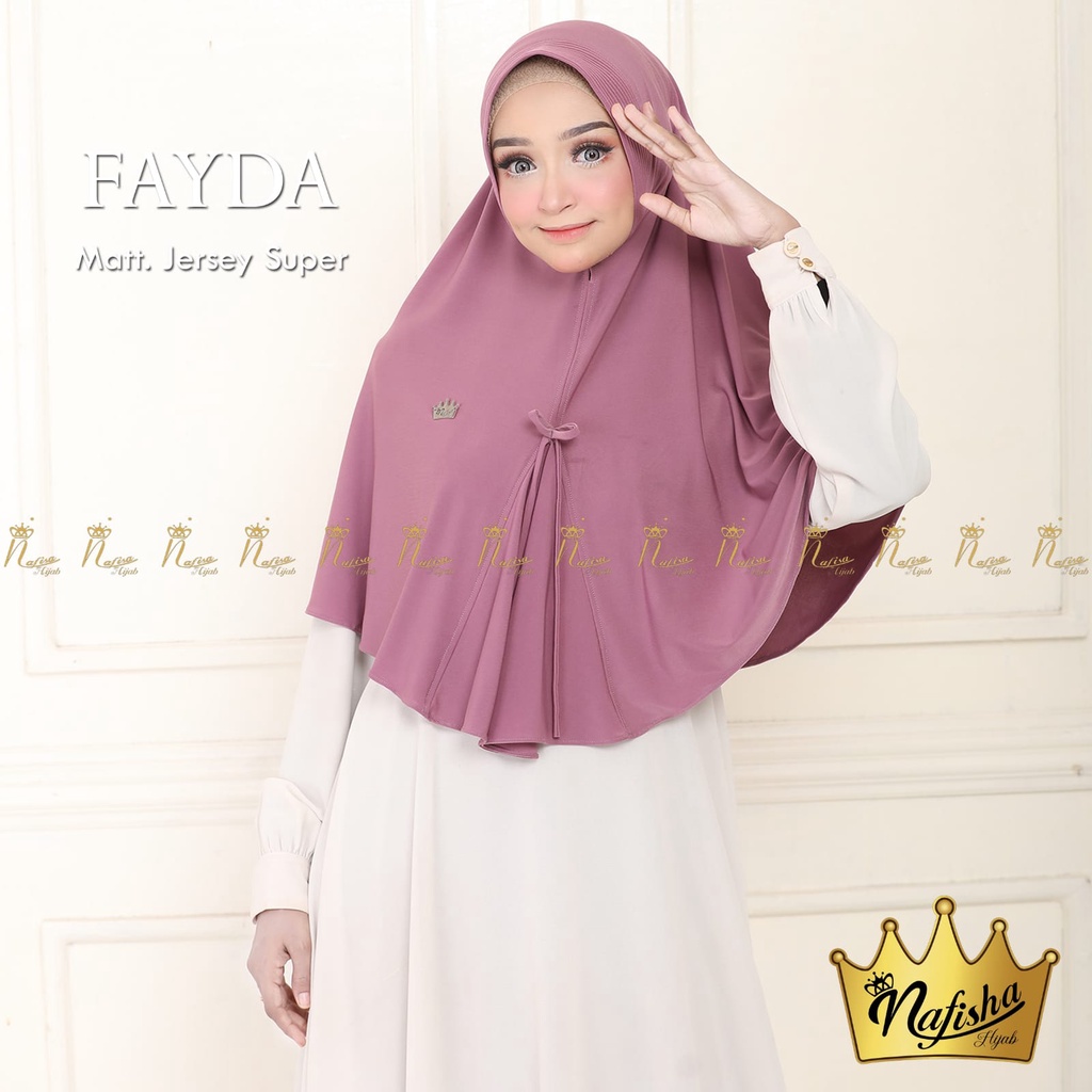 NAfisha Hijab Instan Fayda Pad Pita Depan Jersey Super