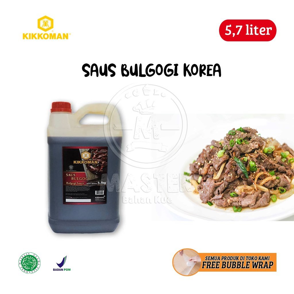 

Kikkoman Saus Bulgogi Sauce Halal / Saus BBQ Korea [Jerigen 5,7 kg]