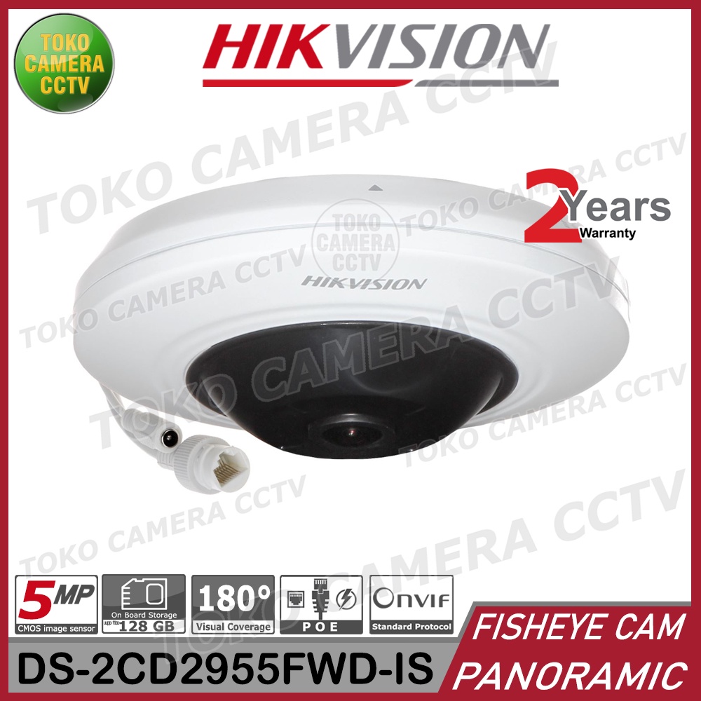 KAMERA CCTV FISHEYE PANORAMIC HIKVISION IP CAMERA 5MP