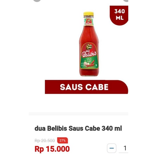 

saos belibis 340 ml