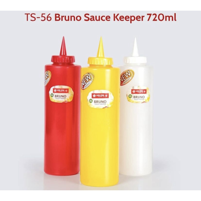 ( BISA COD ) PROMO LION STAR TEMPAT BOTOL SAUS / SAUCE KEEPER BRUNO TS-54/55/56 / BOTOL SAUS PLASTIK / BOTOL SAUS 425ml,550ml,720ml / TEMPAT MAYO / TEMPAT PENYIMPANAN SAUS SAMBAL / BOTOL KECAP SAUS LANCIP/ BOTOL SAUS