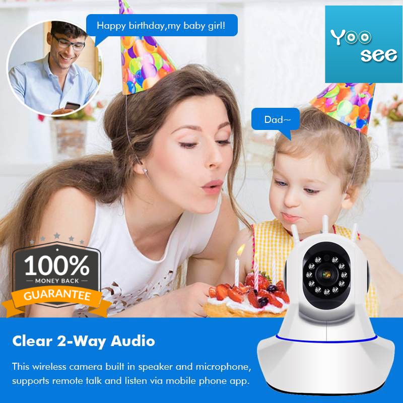 APLIKASI YOOSEE IPCAM NEW 3 antena Super sinyal Kuat double IP CAM CCTV Wireless IP Camera Wifi 3 an