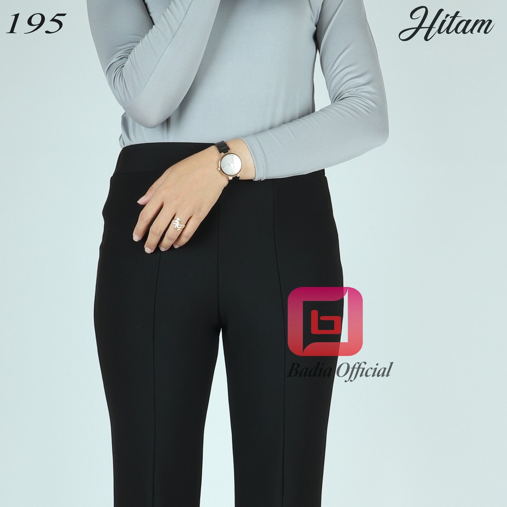 celana cutbray highwaist 3/4 pendek scuba tebal belahan diujung kaki wanita premium