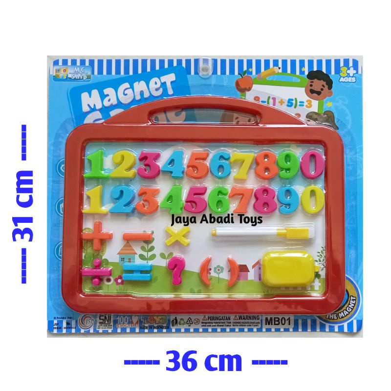 MB 01 / MB 02 - MAINAN EDUKASI PAPAN TULIS GAMBAR SPIDOL ANGKA / MAGHNETIC BOARD MB01 MB02