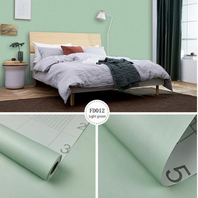 Menakjubkan Wallpaper Dinding Polos Hijau Bertekstur Dan Berserat Mewah Elegan Terbatas