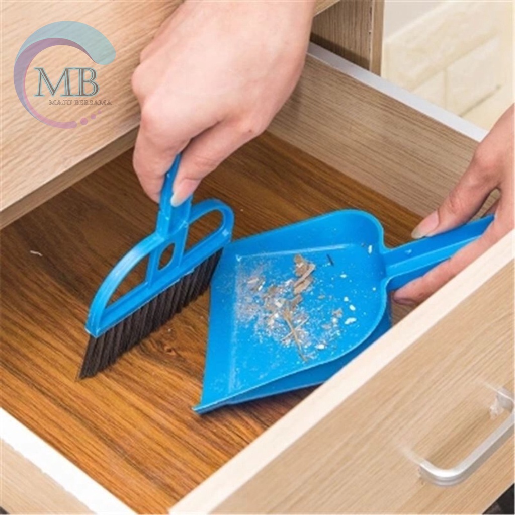 RT66 sapu dan pengki set mini dustpan serok cikrak kecil kebersihan karpet mobil meja laptop MB2906