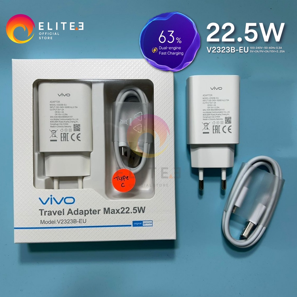 ELITEE CHARGER VIVO TYPE C ORIGINAL FAST CHARGING