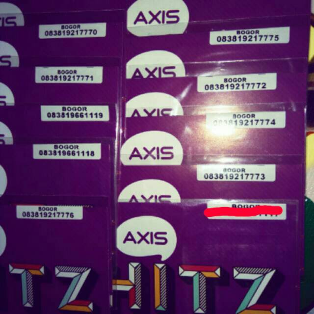 No cantik axis murah