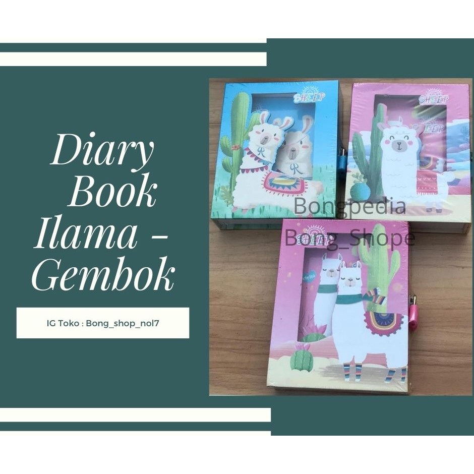 

Diary Book Ilama|Buku Harian Dengan Pengaman Gembok Ilama|Ilama