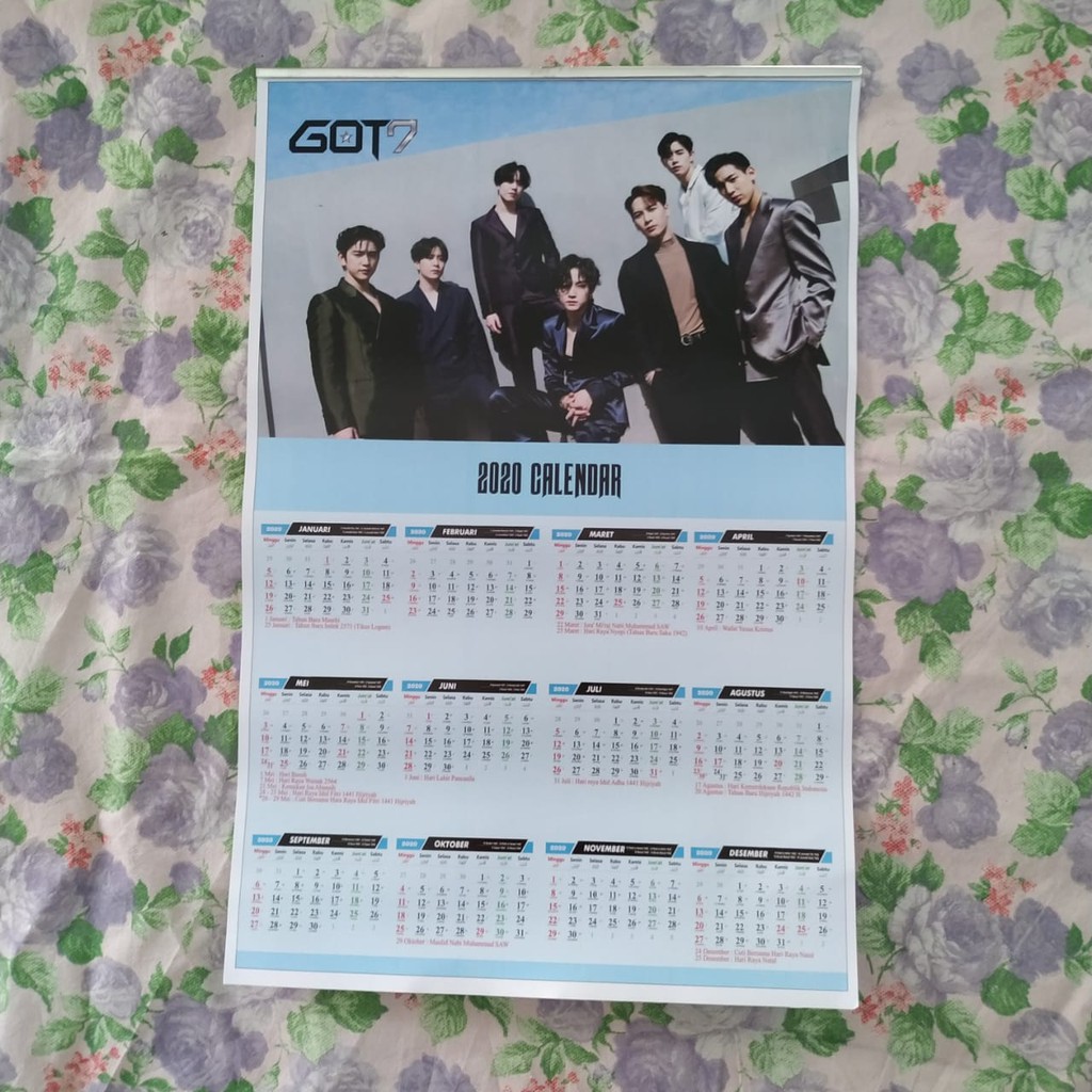 

Kalender Poster Kpop GOT7 Tahun 2025
