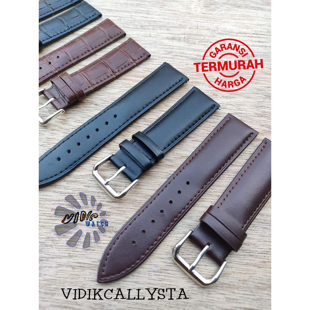 Tali jam kulit Leather Strap Lugs 22mm 20MM Quick Release Smart watch 20 22 MM