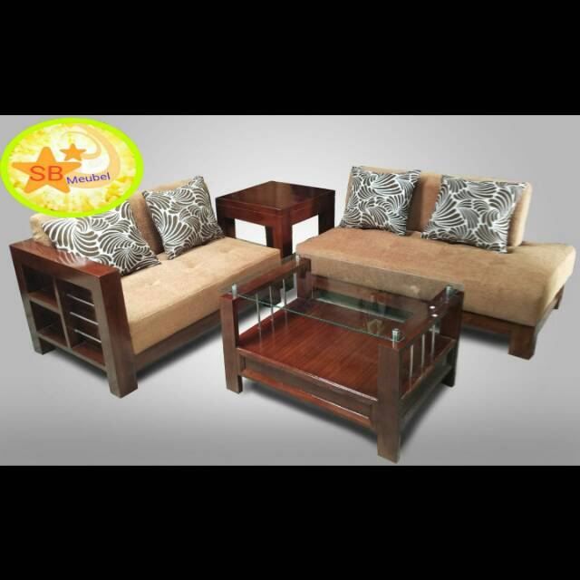 KURSI JATI SUDUT MODERN PLATINUM