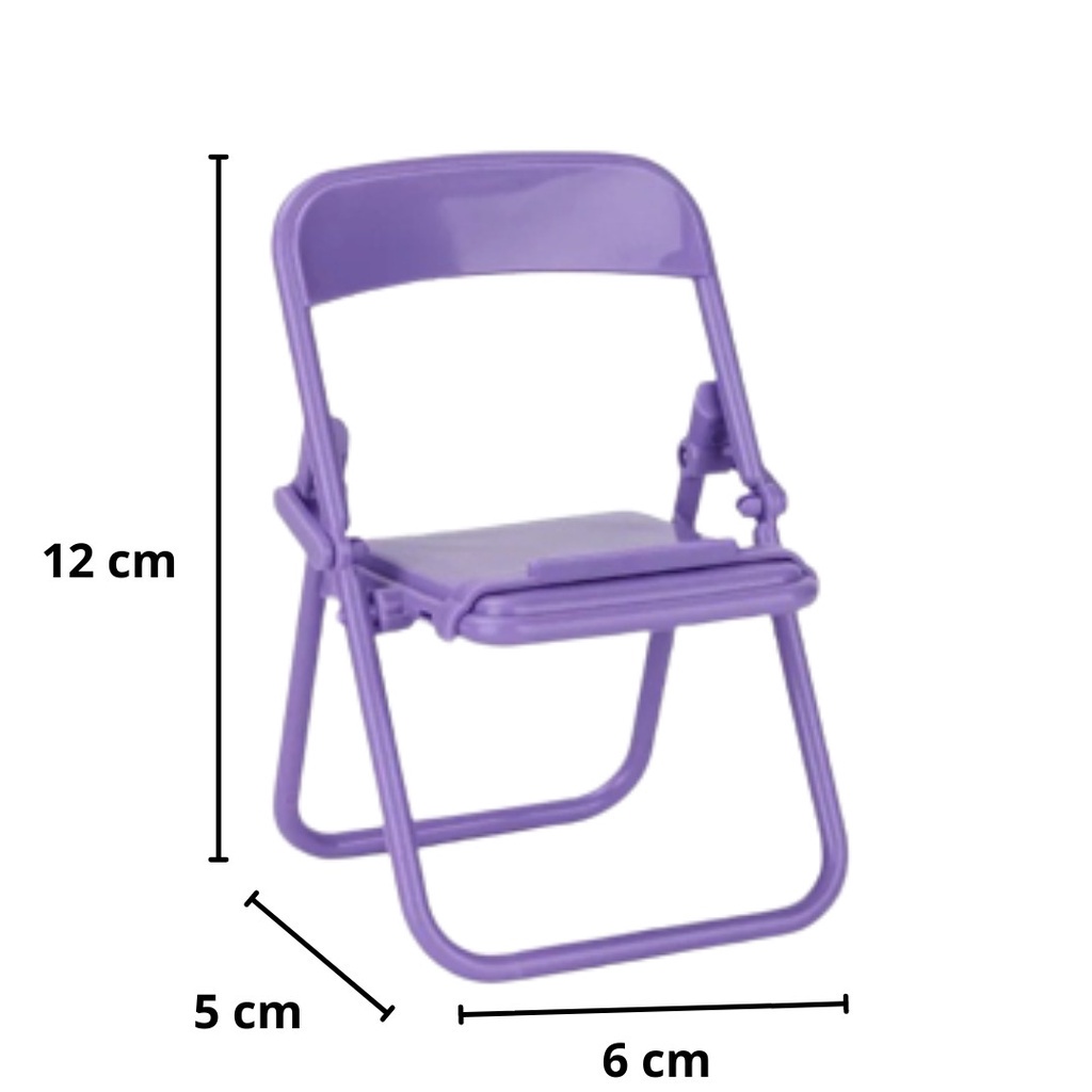 PHONE HOLDER KURSI MACARON FOLDING CHAIR STAND HOLDER PHONE UNIVERSAL HOLDER STAND HP | FADHILAH SHOP BJB