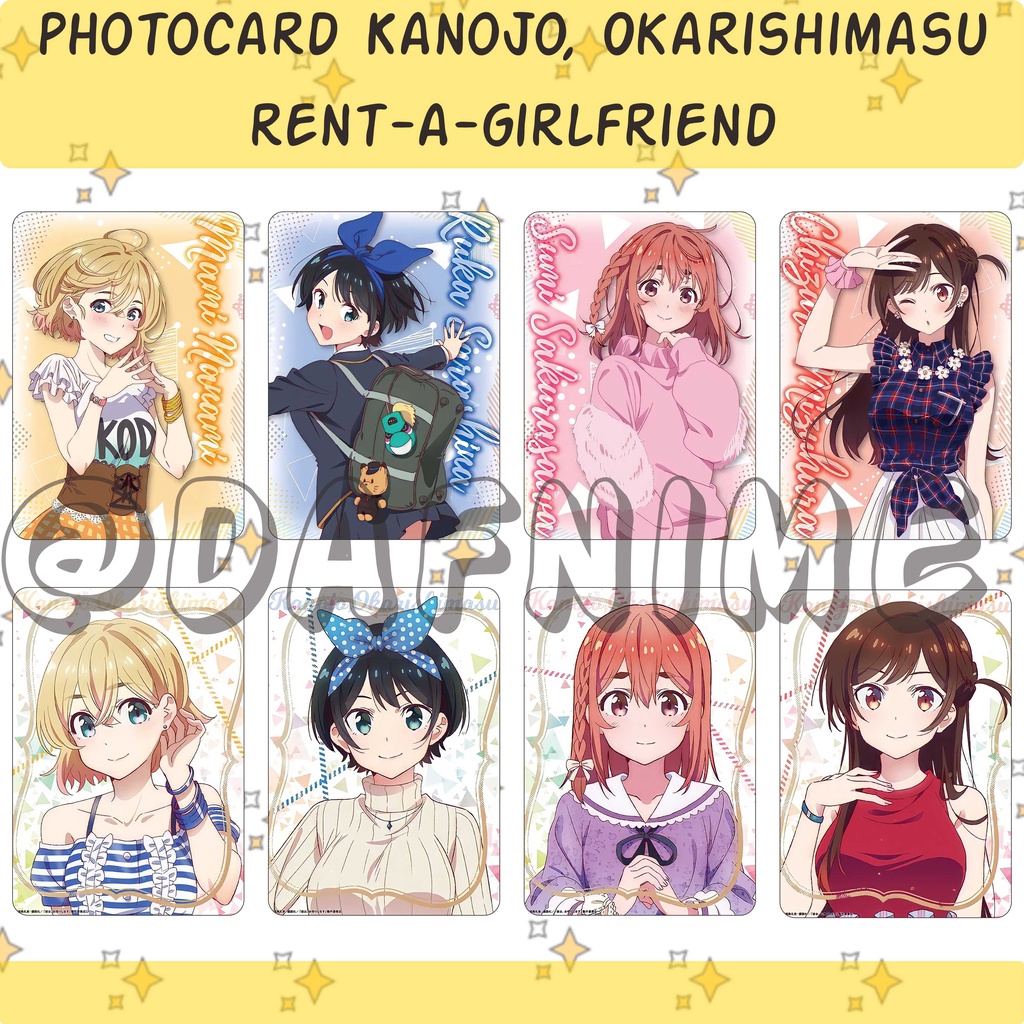 RENT A GIRLFRIEND KANOJO OKARISHIMASU EDITION PHOTOCARD ANIME