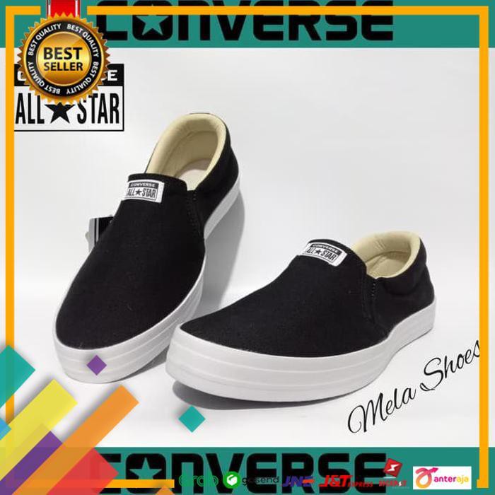 NEW.. SEPATU SLIP ON CONVERSE PRIA DAN WANITA COUPLE. SEPATU CASUAL SEKOLAH ..TERMURAH